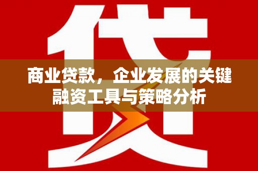 青州商业贷款，企业发展的关键融资工具与策略分析