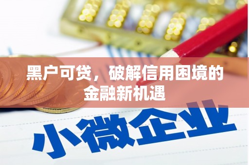 青州黑户可贷，破解信用困境的金融新机遇