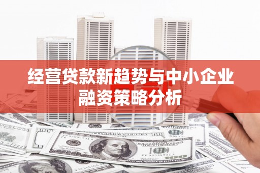 青州经营贷款新趋势与中小企业融资策略分析