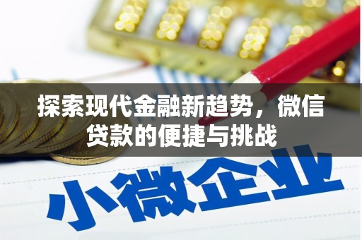 青州探索现代金融新趋势，微信贷款的便捷与挑战